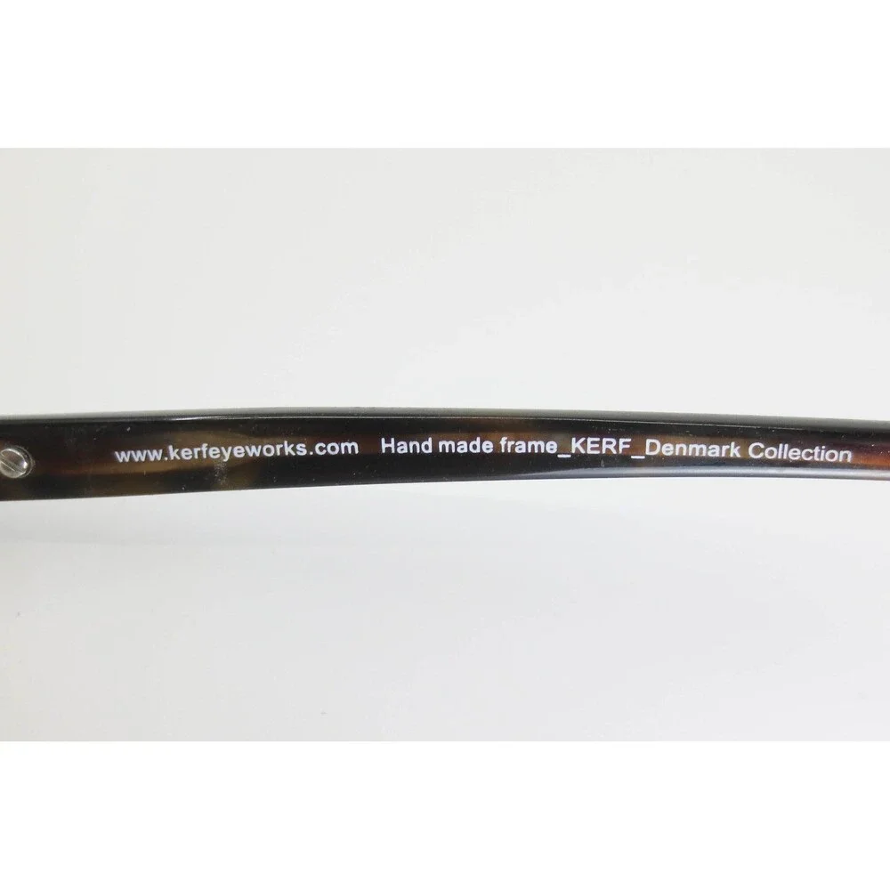 Kerf Denmark Kimido KF 08 Eyeglasses Dark Tortoise Rectangular Frames 52-17-140